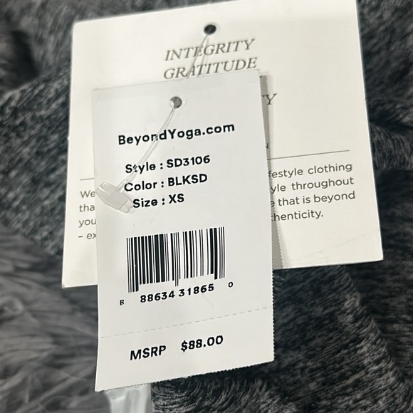 Beyond yoga gray high rise leggings size xsmall new gym workout - Picture 7 of 8